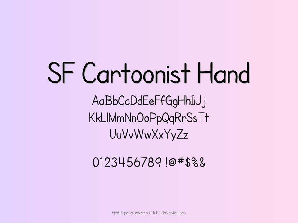 Fonte Sf Cartoonist Hand Grátis Para Baixar