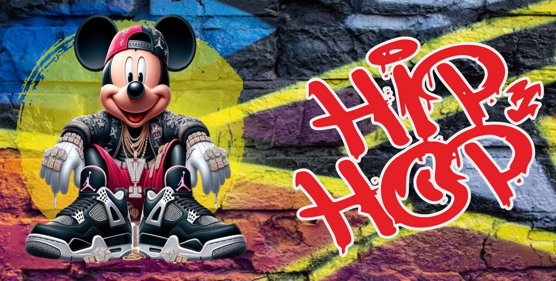Mickey Mouse Hip Hop Com Texto Hip Hop Música Urbana Png Arte Para Caneca Grátis Pra Baixar