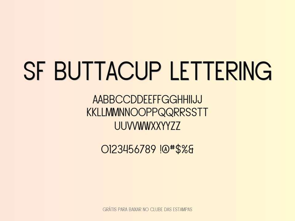 Fonte Sf Buttacup Lettering Grátis Para Baixar