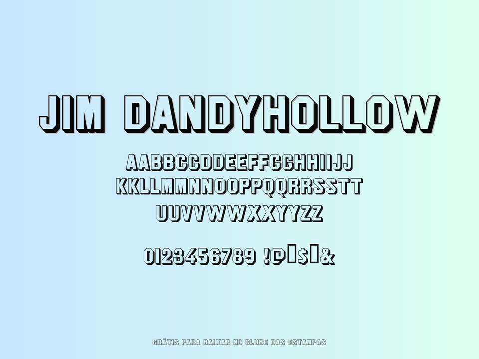 Fonte Jim Dandyhollow Grátis Para Baixar