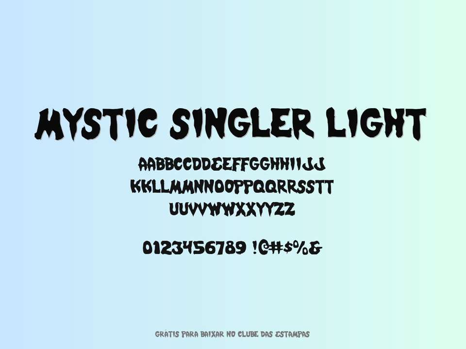 Fonte Mystic Singler Light Grátis Para Baixar