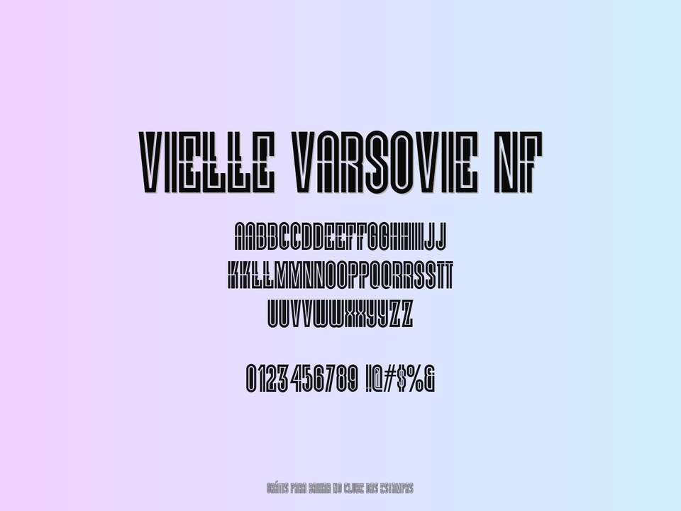 Fonte Vielle Varsovie Nf Grátis Para Baixar
