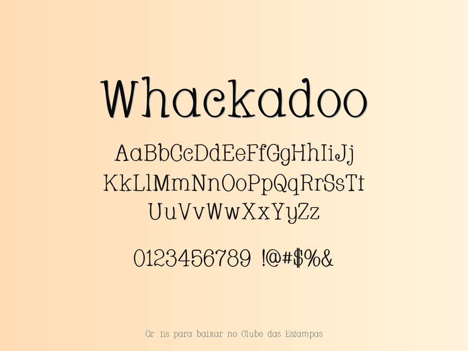 Fonte Whackadoo Grátis Para Baixar