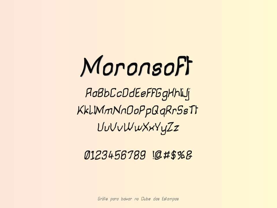 Fonte Moronsoft Grátis Para Baixar