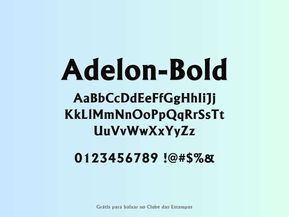 Fonte Adelon Bold Grátis Para Baixar