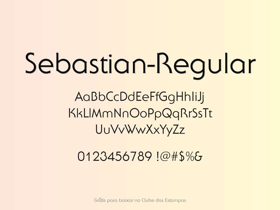 Fonte Sebastian Regular Grátis Para Baixar