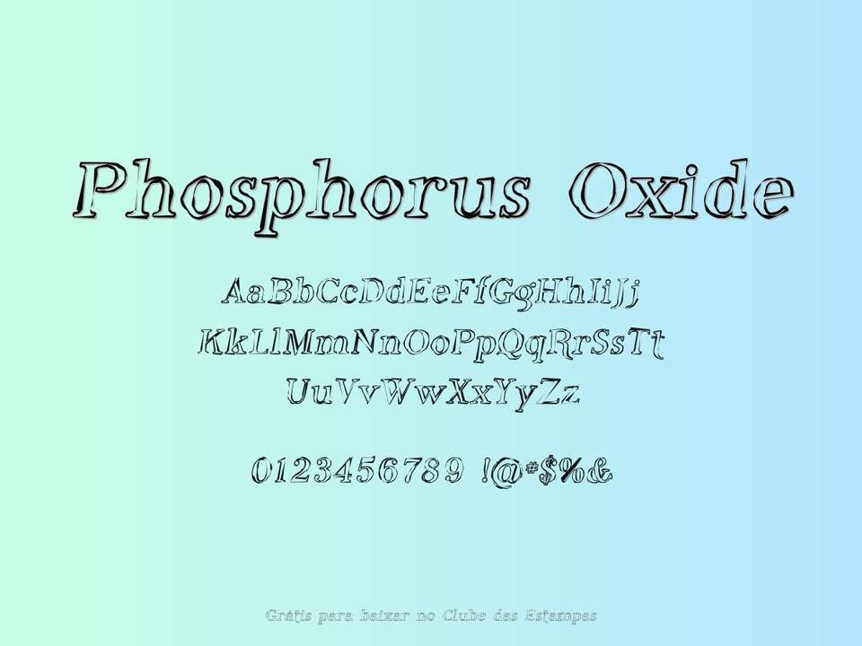 Fonte Phosphorus Oxide Grátis Para Baixar