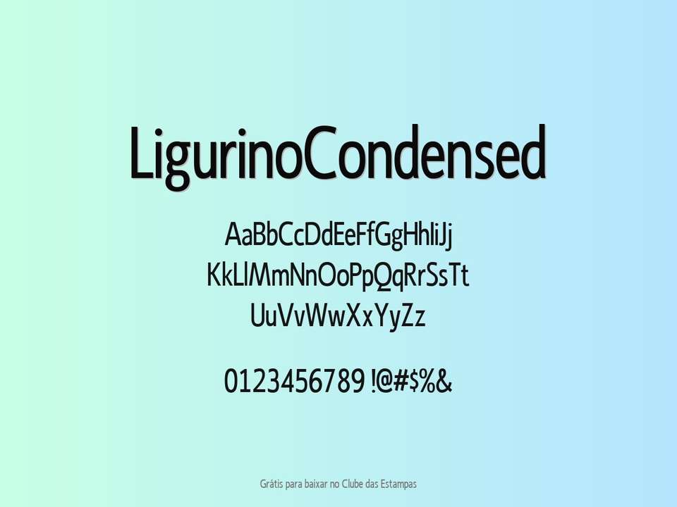 Fonte Ligurinocondensed Grátis Para Baixar