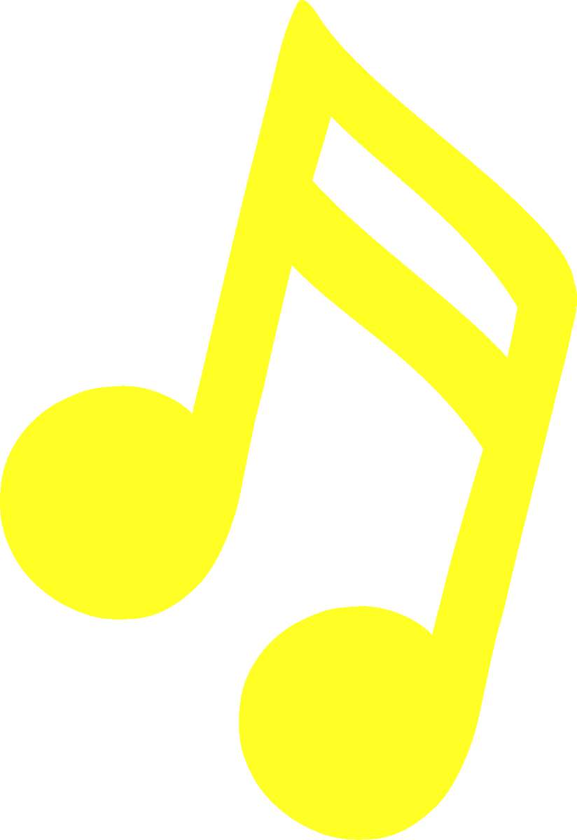 Notas Musicais Amarelas Música Png Grátis Para Baixar Unico-33