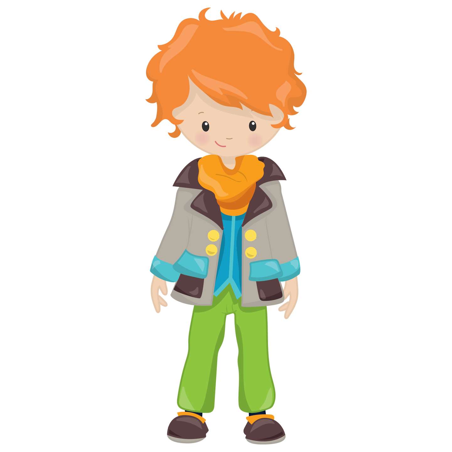 Menino Em Roupa Casual Colorida Personagem Png Grátis Para Baixar