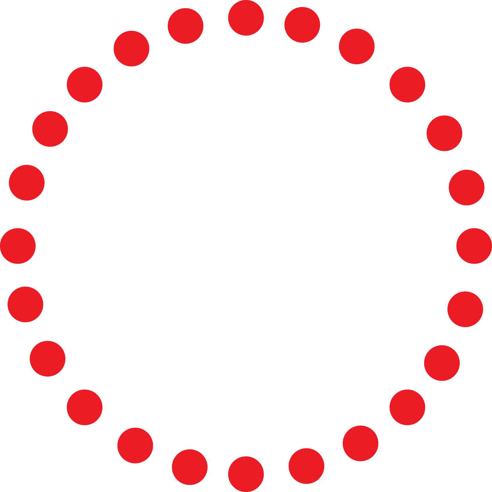 Círculo De Pontos Vermelhos Geometria Png Grátis Para Baixar