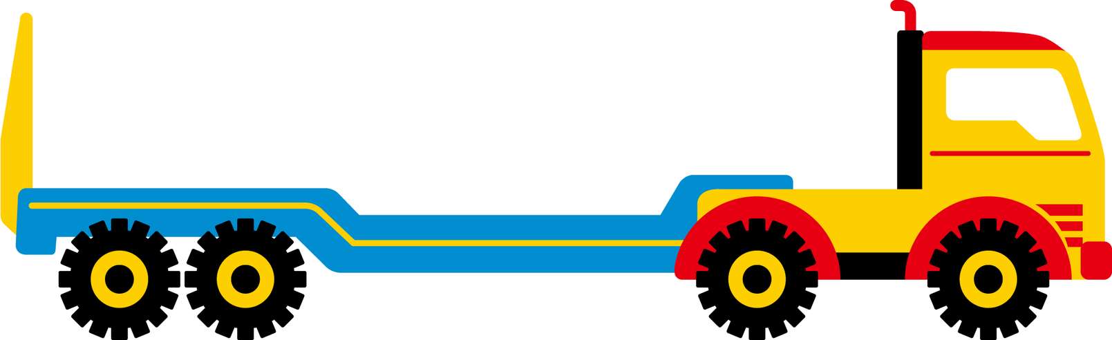 Caminhão Com Semirreboque Azul Transporte Png Grátis Para Baixar