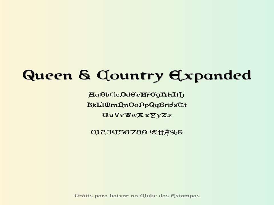 Fonte Queen & Country Expanded Grátis Para Baixar