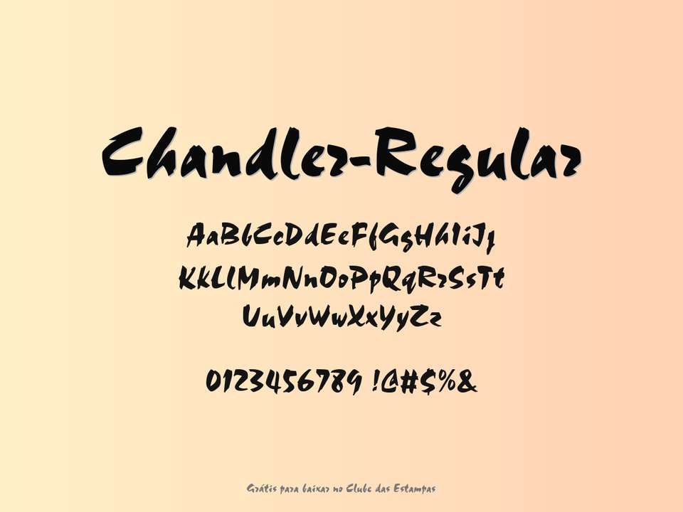 Fonte Chandler Regular Grátis Para Baixar