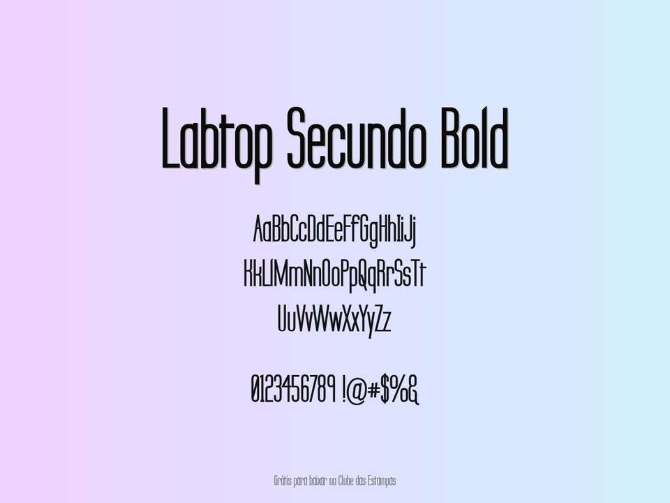 Fonte Labtop Secundo Bold Grátis Para Baixar