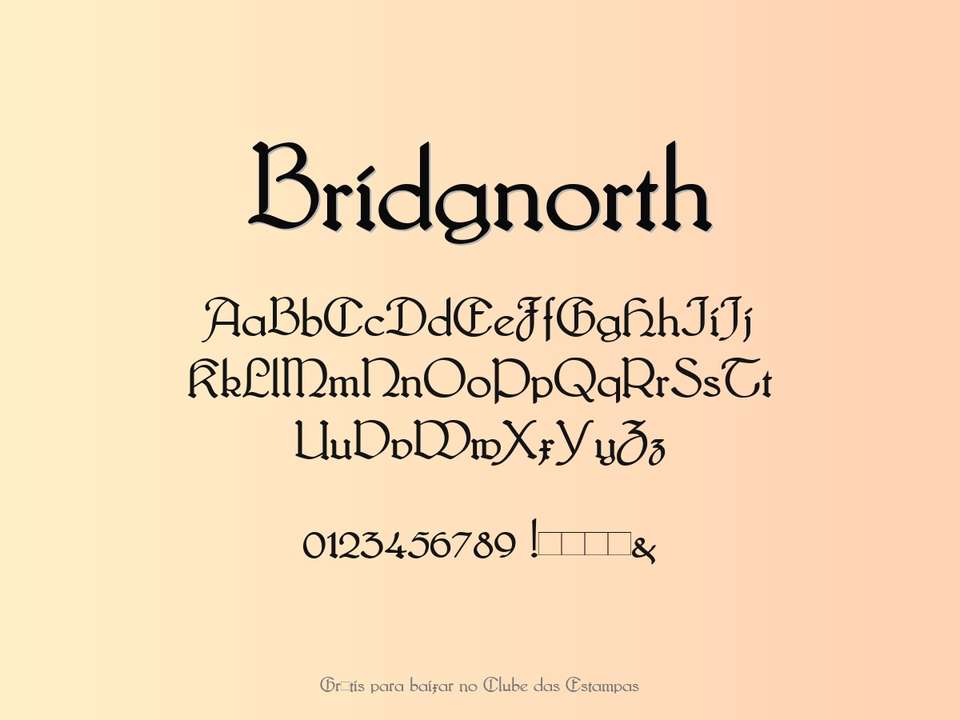Fonte Bridgnorth Grátis Para Baixar