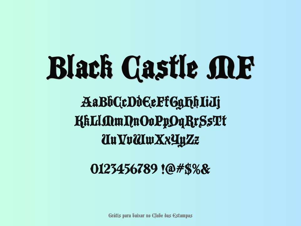 Fonte Black Castle Mf Grátis Para Baixar