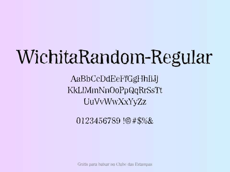 Fonte Wichitarandom Regular Grátis Para Baixar