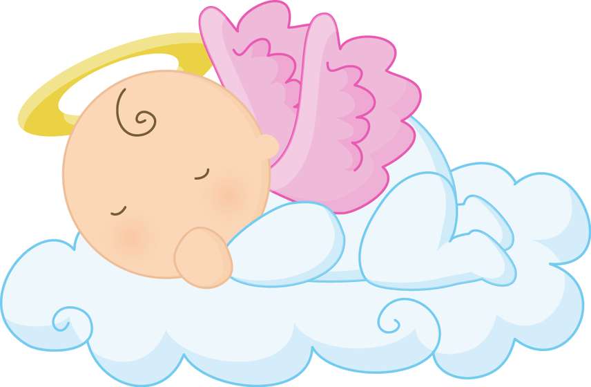 Bebê Anjo Dormindo Na Nuvem Bebês Png Grátis Para Baixar