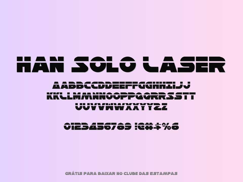 Fonte Han Solo Laser Grátis Para Baixar