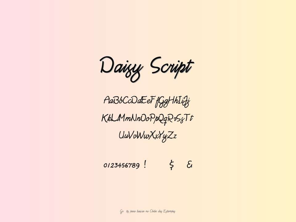 Fonte Daisy Script Grátis Para Baixar