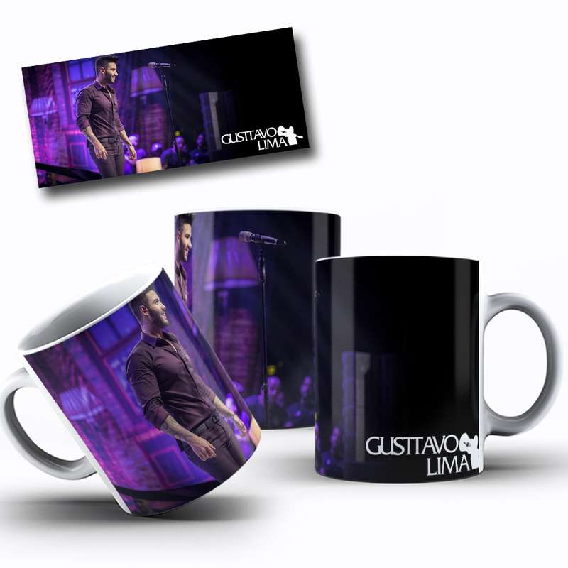 Arte Para Caneca Gusttavo Lima Cantor 3