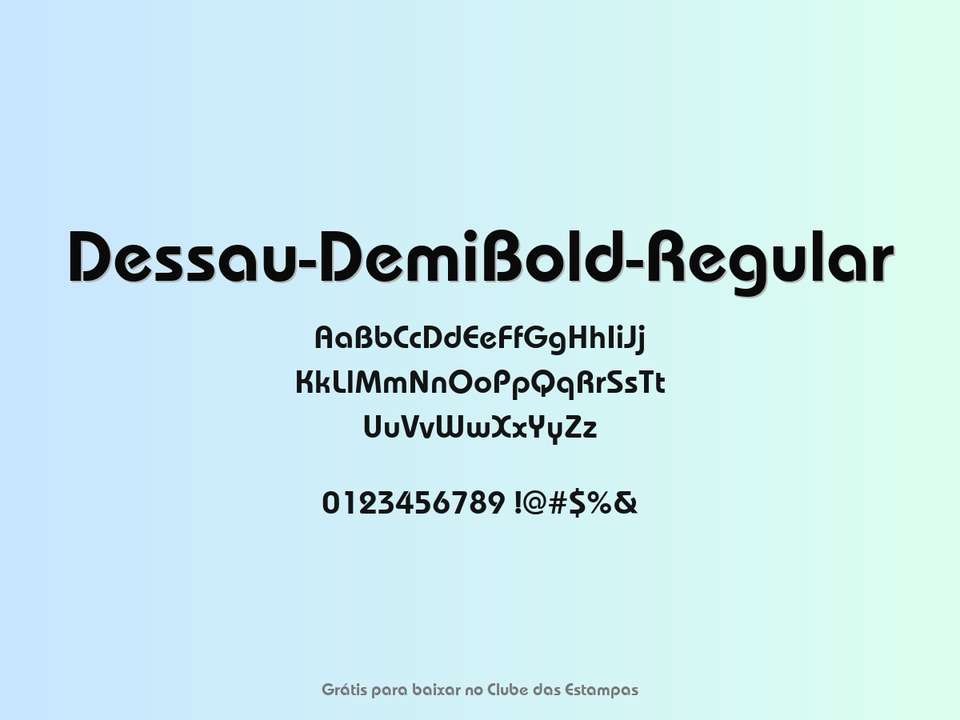 Fonte Dessau Demibold Regular Grátis Para Baixar