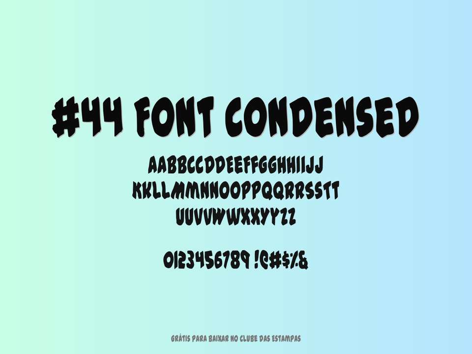 Fonte #44 Font Condensed Grátis Para Baixar