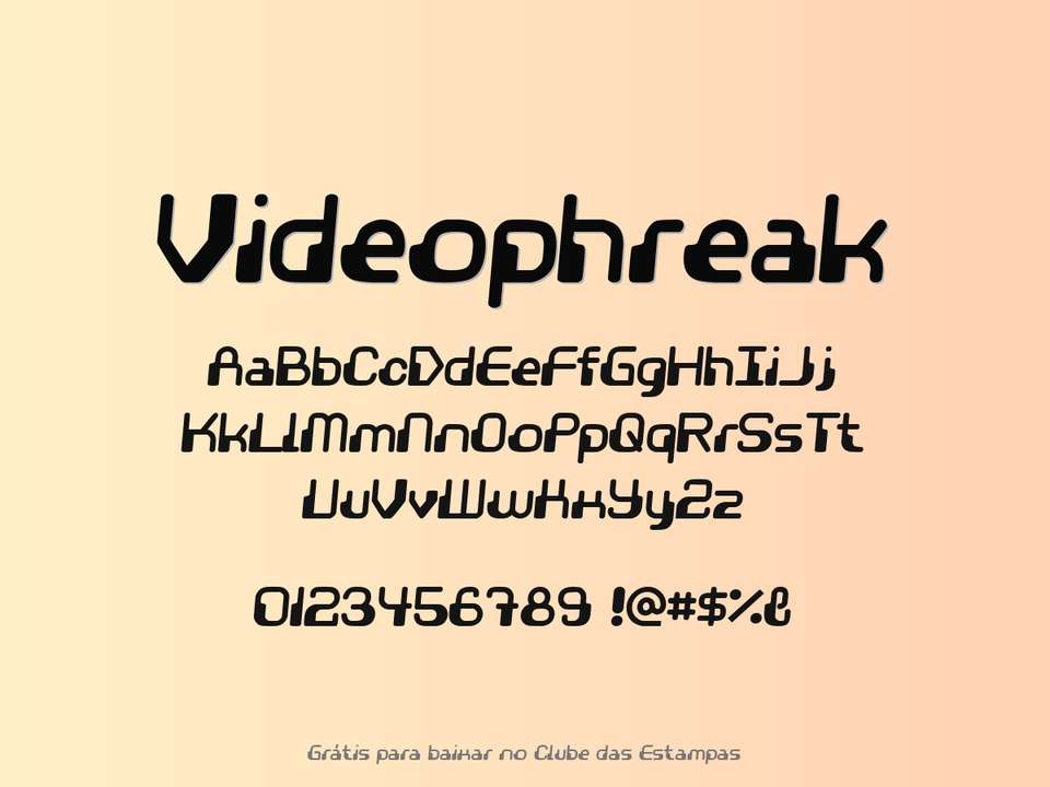 Fonte Videophreak Grátis Para Baixar