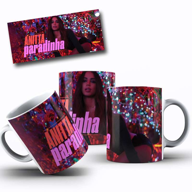 Arte Para Caneca Anitta Paradinha Cartoon 4