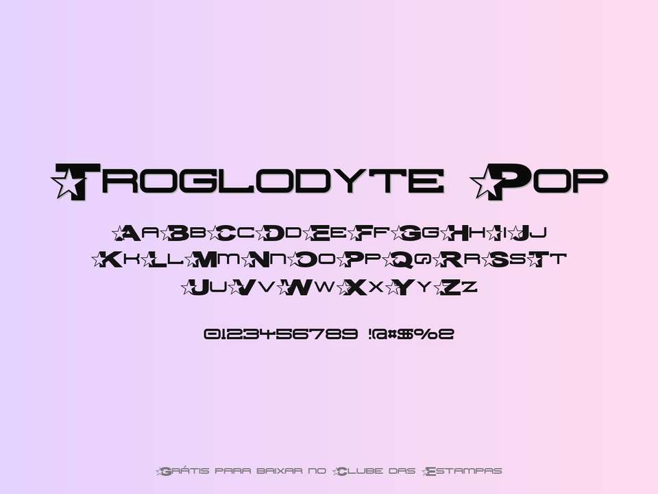 Fonte Troglodyte Pop Grátis Para Baixar