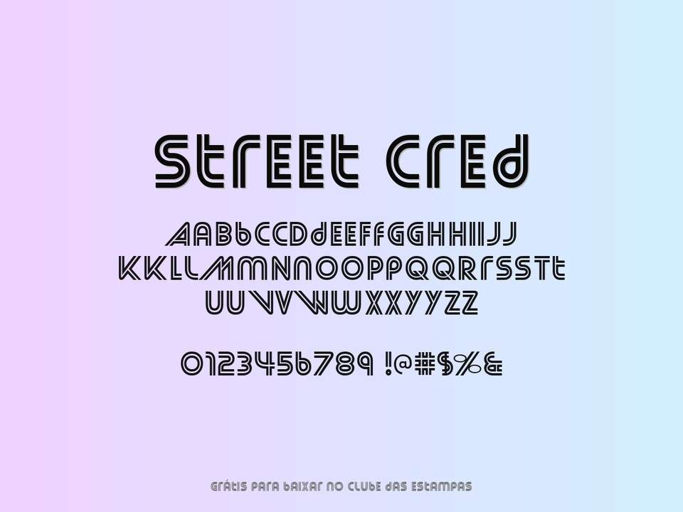 Fonte Street Cred Grátis Para Baixar