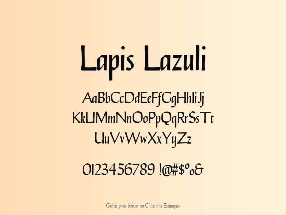 Fonte Lapis Lazuli Grátis Para Baixar