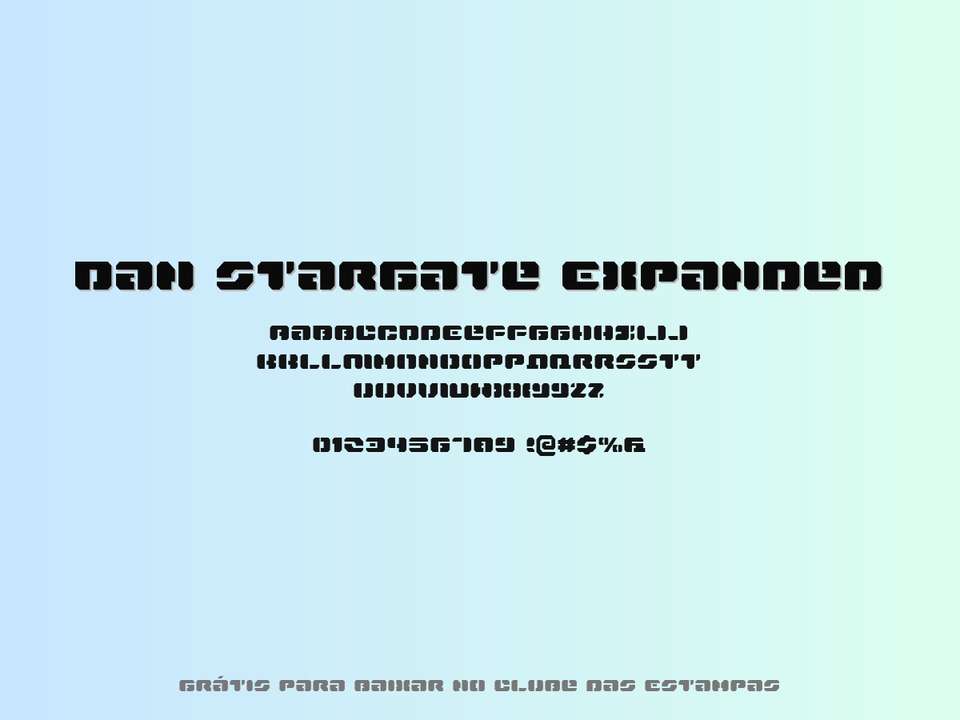 Fonte Dan Stargate Expanded Grátis Para Baixar
