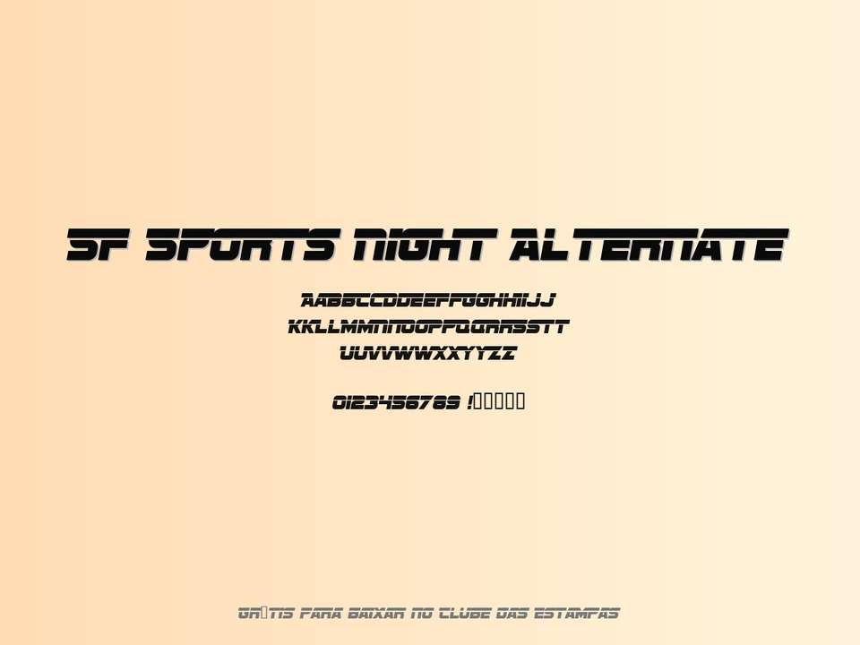 Fonte Sf Sports Night Alternate Grátis Para Baixar