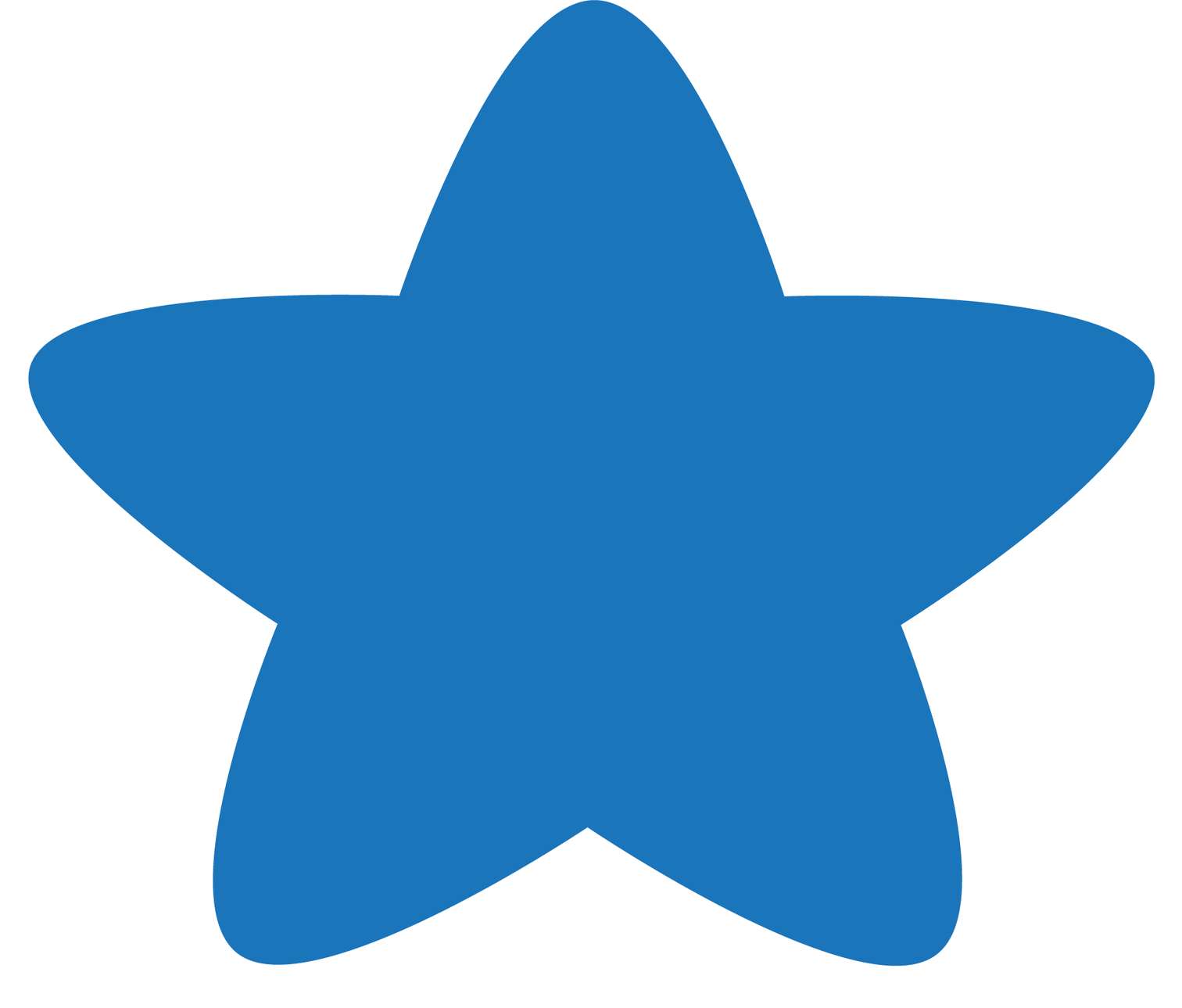 Estrela Estilizada Azul Vibrante Símbolos Png Grátis Para Baixar
