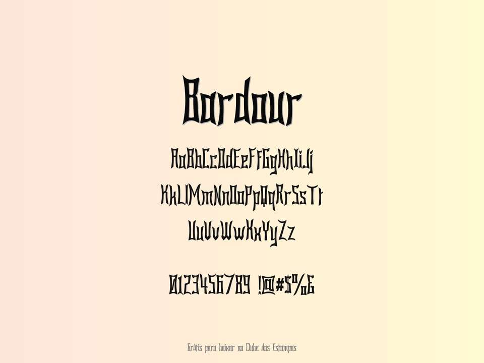 Fonte Bardour Grátis Para Baixar