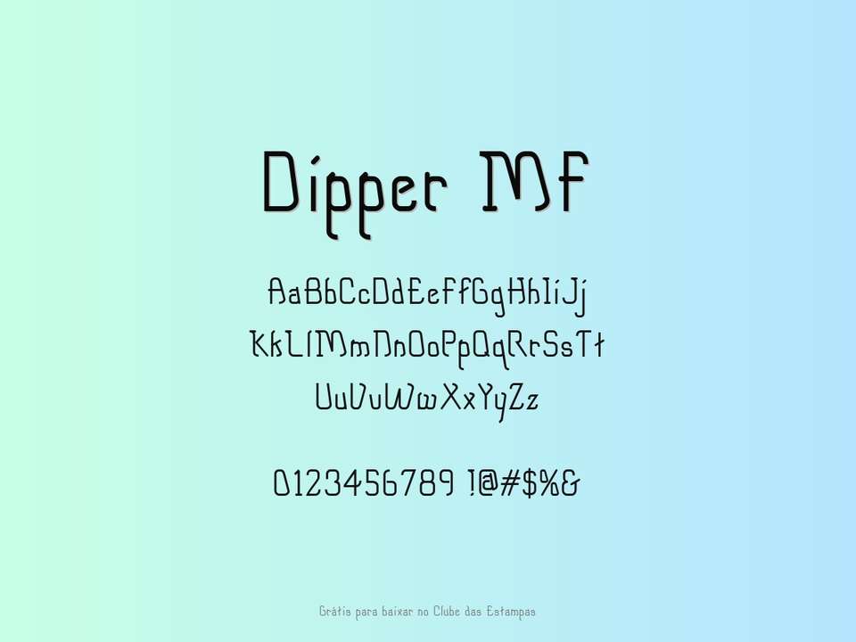 Fonte Dipper Mf Grátis Para Baixar