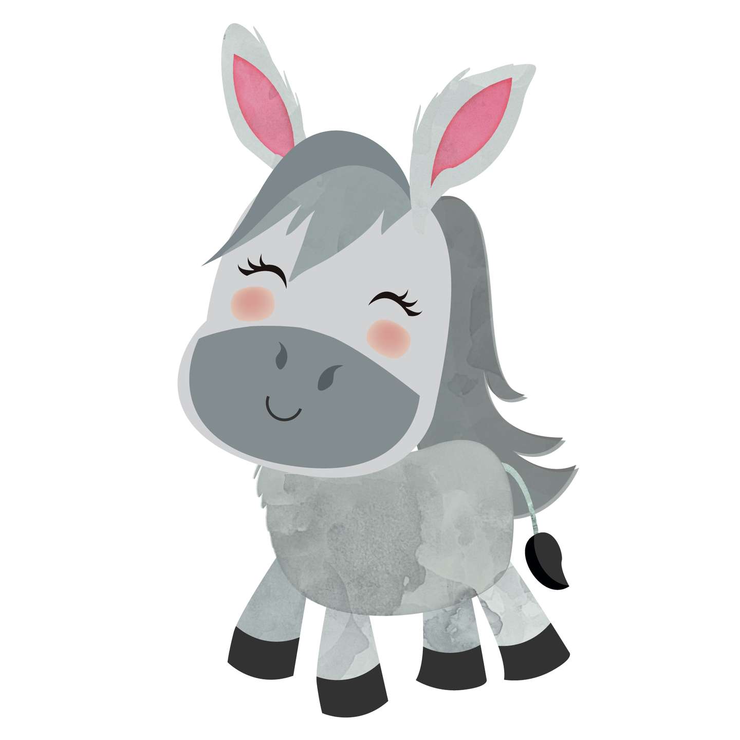 Burrinho Desenho Animado Fofo Animais Png Grátis Para Baixar