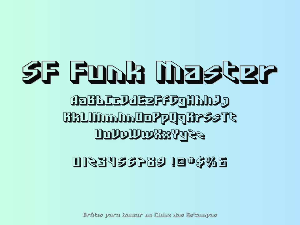 Fonte Sf Funk Master Grátis Para Baixar