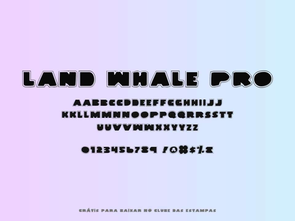 Fonte Land Whale Pro Grátis Para Baixar