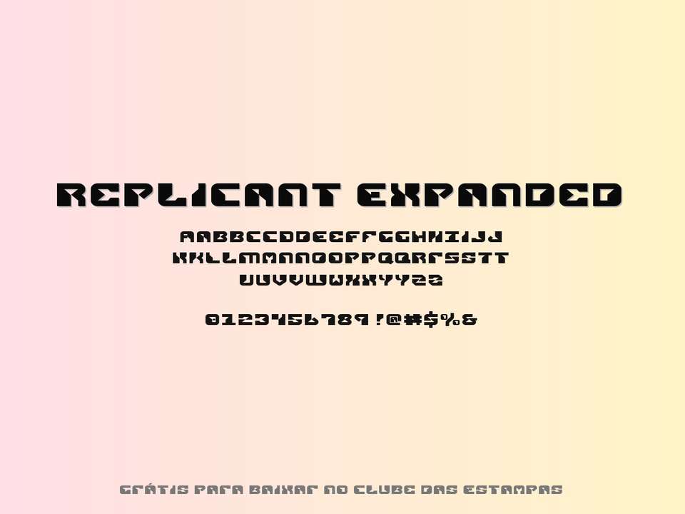 Fonte Replicant Expanded Grátis Para Baixar