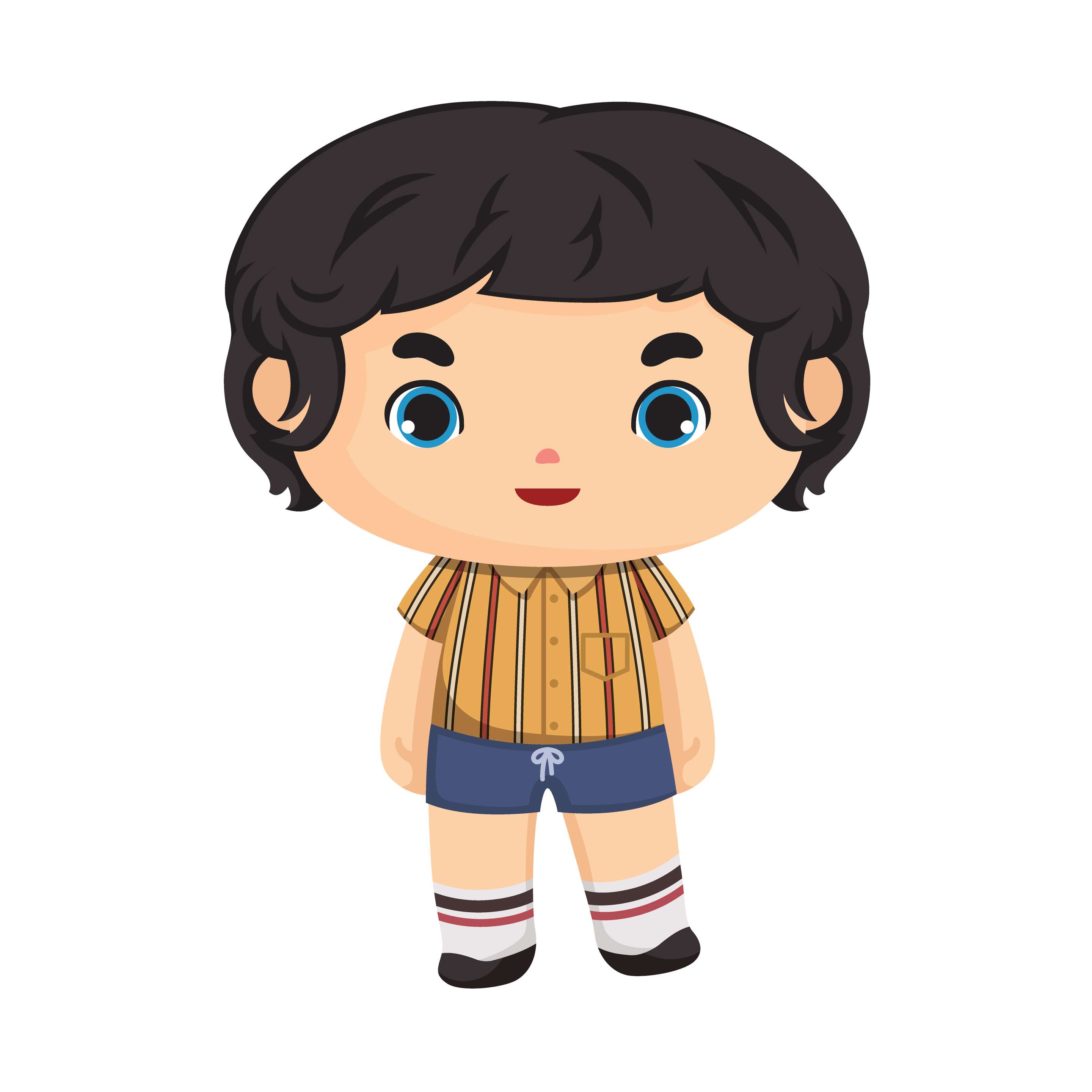Menino Em Estilo Cartoon Infantil Png Grátis Para Baixar