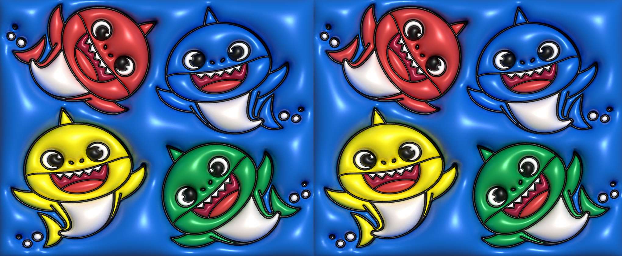 Coleção De Personagens Animados Estilo Tubarão Desenho Animado Png Arte Para Caneca Grátis Pra Baixa