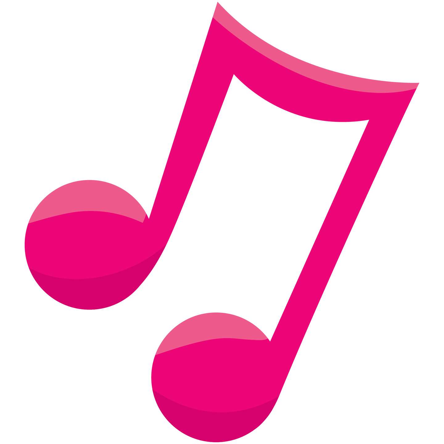 Nota Musical Vibrante Rosa Música Png Grátis Para Baixar