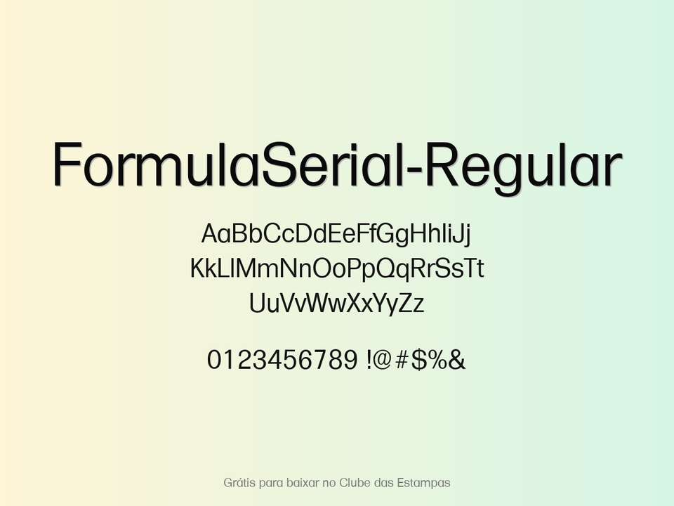 Fonte Formulaserial Regular Grátis Para Baixar