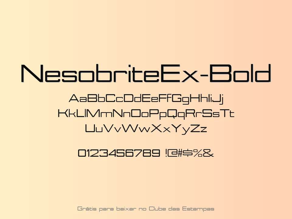 Fonte Nesobriteex Bold Grátis Para Baixar