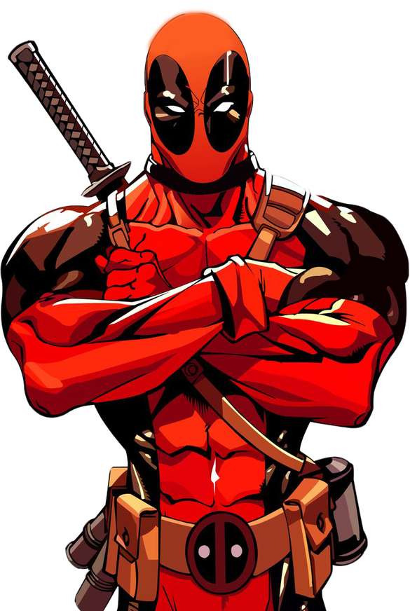 Anti Herói Em Traje Vermelho Quadrinhos Png Grátis Para Baixar