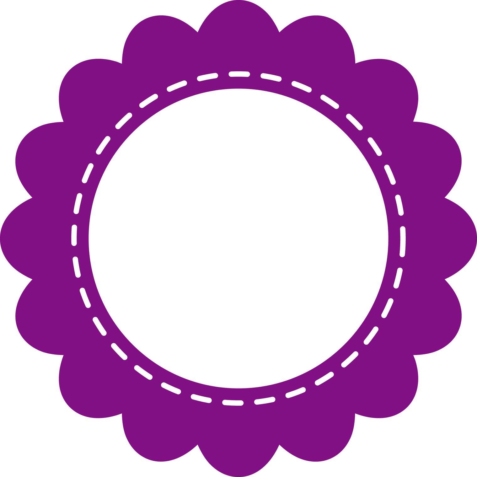 Moldura Circular Roxa Design Png Grátis Para Baixar
