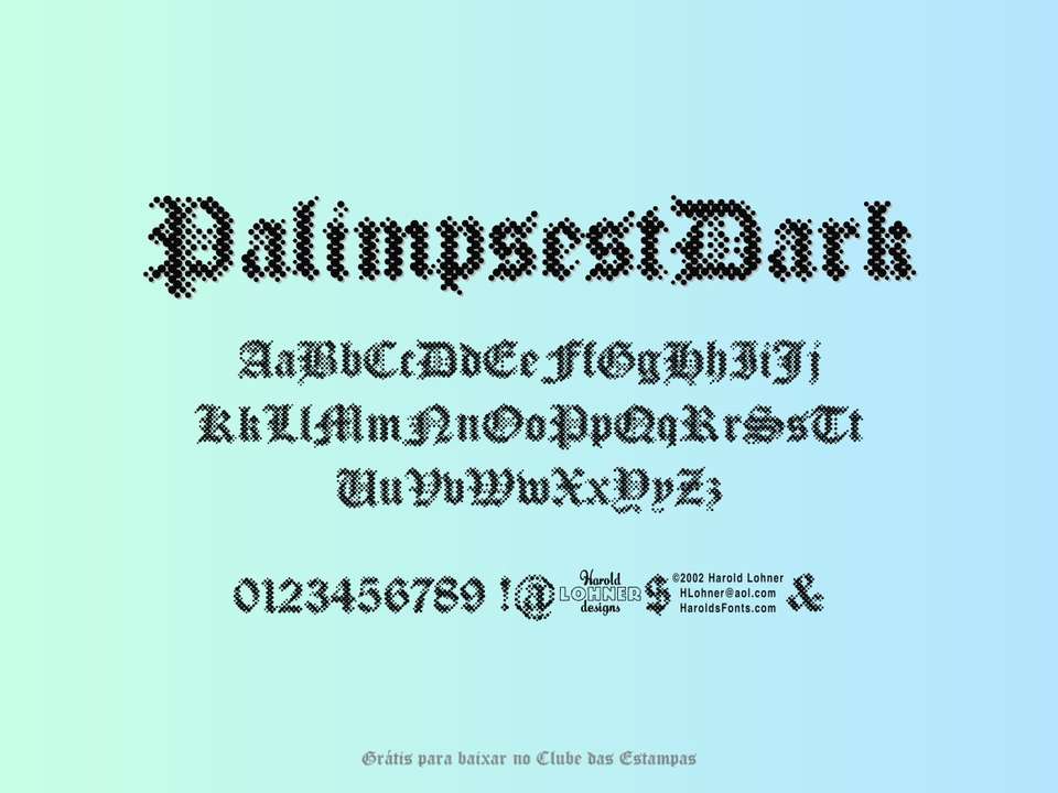 Fonte Palimpsestdark Grátis Para Baixar